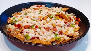 Loaded Nachos Recipe  Veg Loaded Nachos  Baking Vibes [upl. by Anaujahs415]