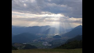 Relaxing Sunset Paragliding Flight TolminCamp Gabrje No music just birds singing [upl. by Kirschner]