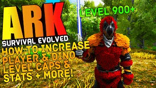 ARK Survival Evolved  HOW TO INCREASE DINO amp PLAYER LEVEL CAPS SPAWN COMMANDS amp MORE ARK Tutorial [upl. by Tarfe175]