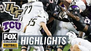 UCF Knights vs TCU Horned Frogs Highlights  FOX College Football [upl. by Worrell166]