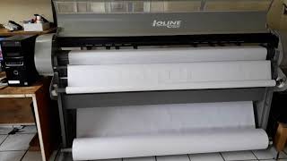 Plotter Ioline Flex Jet para trazo de moldes y patrones textiles para ropa [upl. by Nylekoorb]