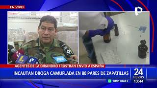 Dirandro incauta droga camuflada en 80 pares de zapatillas [upl. by Renba]