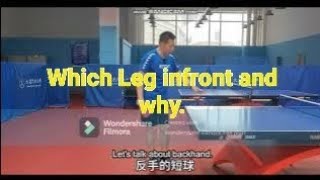 Table Tennis  Your Right leg or Left Leg in front  when handling ball [upl. by Macur]