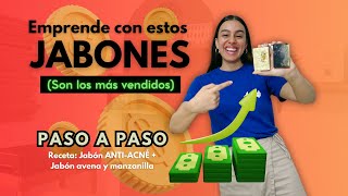 Jabones Artesanales para vender 2 Recetas de Jabón para tu negocio que se venderán sí o sí 🤩💵⚡️ [upl. by Pedrotti]