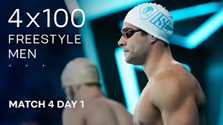 ISL SEASON 3  MATCH 4 DAY 1 Men’s 4x100m Freestyle Relay [upl. by Luahs621]