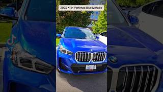 One of the best colours to get on the new 2025 BMW X1 Its called Portimao Blue Metallic BMW X1 [upl. by Serdna]