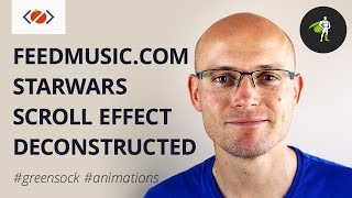 Feedmusiccom  StarWars scroll effect using GreenSock [upl. by Atikram]