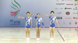 Trio Japan  Aerobic World Age Group 2012 [upl. by Aikahc393]