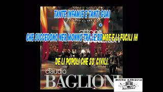 KARAOKE NINNA NANNA NANNA NINNA Attori E Spettatori Live 2015 CORI ORIGINALI C BAGLIONI Demo [upl. by Gunilla]