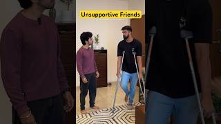 Unsupportive Friends ft RohitandKanu 🙈😂 funnyshorts comedy [upl. by Enimrac205]