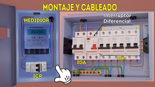 Montaje y Cableado de Tablero Eléctrico Domiciliario BIEN EXPLICADO ARGENTINA  PERÚ [upl. by Parks]