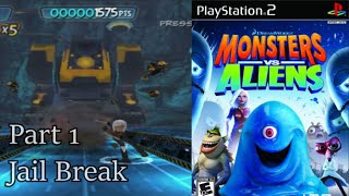 Monsters vs Aliens the Game 2009 PS2 Part 1  Jail Break Susan [upl. by Akerdal]