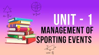 CLASS 12TH PHYSICAL EDUCATION UNIT1  MANAGEMENT OF SPORTING EVENTS [upl. by Atsahs]