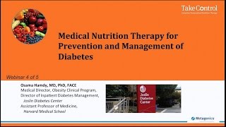 Medical Nutrition Therapy for Prevention and Management of Diabetes [upl. by Litha]