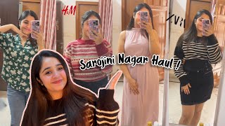 BEST time to visit Sarojini Nagar🛍️ Pinteresty outfits ZARA HampM tops accessories starting ₹50💖 [upl. by Ecirahs]