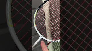 Yonex AeroBite string sound 23 lbs vs 27 lbs [upl. by Donough264]