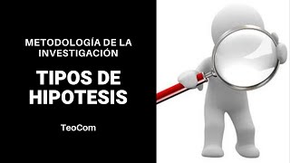 Tipos de HIPOTESIS I Hipótesis Parte 2 I Metodología de la Investigación [upl. by Alberto341]