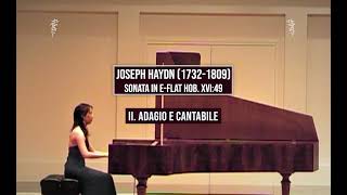 Joseph Haydn Sonata in EFlat Hob XVI49 [upl. by Lleroj]