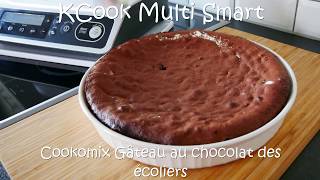 Gâteau au chocolat des écoliers de cookomix avec le Kcook multi smart Kenwood [upl. by Ennairod]