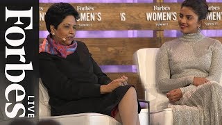 Priyanka Chopra And Indra Nooyi On Breaking Barriers And Engaging Billions  Forbes Womens Summit [upl. by Eirelam963]