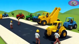 Trucks And Buses Big And Small  The Colours Vehicle Nursery Rhymes Song Cartoon  Kids Zeppto TV [upl. by Petronia462]