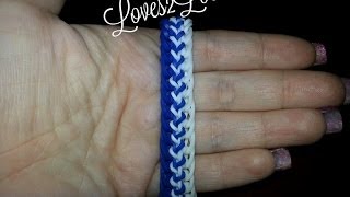 quotStitched Upquot Rainbow Loom Bracelet How to Tutorial [upl. by Hadwyn584]