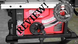 Milwaukee Fuel Cordless 814 in Table Saw REVIEW 273621HD nothingbutheavyduty cordlesssaw [upl. by Neenaej230]