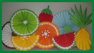 ROSETONES DE PAPEL CON FORMA DE FRUTAS [upl. by Claudina]