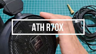 ATH R70X retak bagian engsel kiri kanan speaker dan ada yang mati sebelah jadi ada 2 unit service [upl. by Adikam]