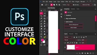 How To CUSTOMIZE The Photoshop Interface Color  UI color change [upl. by Etnaud]