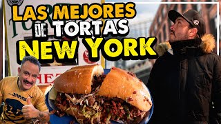 Las MEJORES TORTAS de Nueva York 🇺🇸 Tortas Neza [upl. by Cuttie420]