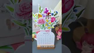 Floral desk calendar The new year is coming soon Give yourself this beautiful floral desk calen [upl. by Corabel]