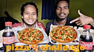 pizza🍕 challenge small pizza eating challenge street food [upl. by Norej]