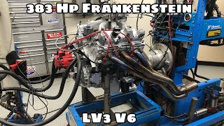 LV3 Chevy V6 Race Engine Dyno Testing [upl. by Sunday]