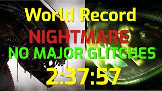 Alien Isolation Speedrun World Record Nightmare NMG 23757 [upl. by Letsyrk]