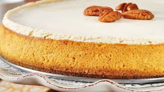 Pumpkin Cheesecake Classic Version  Joyofbakingcom [upl. by Kaye]