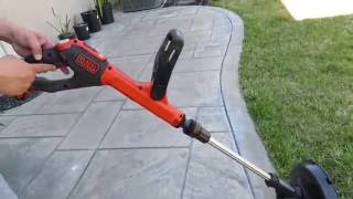 Black  Decker LSTE525 20V Cordless TrimmerEdger Video Review [upl. by Celinda]