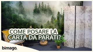 Come posare la carta da parati  bimago [upl. by Ayat172]