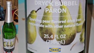 IKEA Item Review Dryck Bubbel Päron Sparkling Pear Flavored Drink from Concentrate Taste Test [upl. by Warrick]