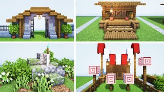 Minecraft  40 Must Try Medieval Village Build Ideas [upl. by Paugh263]