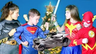 Justice League Toys Christmas Battle SuperHero Kids [upl. by Branham]