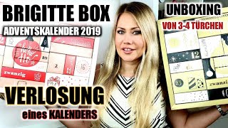 Brigitte Box Adventskalender 2019  Mini UNBOXING amp VERLOSUNG [upl. by Gar]