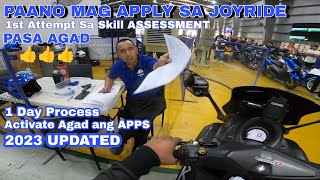 JOYRIDE 1 DAY PROCESS  PAANO MAG APPLY SA JOYRIDE  1ST ATTEMPT SA SKILL ASSESSMENT PASA AGAD [upl. by Heim]