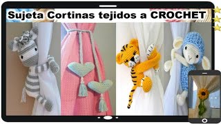 Hermosos SUJETADORES de CORTINAS tejidos A CROCHET ❤️NUEVO ABRAZADERAS para CORTINAS A CROCHET [upl. by Epps]