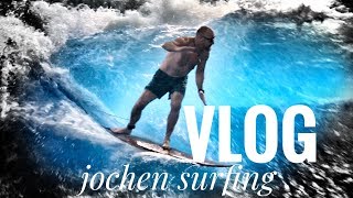 VLOG Jochen Schweizer surft [upl. by Nwahsad]