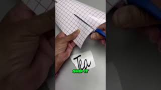 How to keep vinyl adhesive from sticking with wax paper A tutorial for DIY decorators [upl. by Pardner]