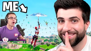 I Went UNDERCOVER in Nick Eh 30s Fortnite Tournament [upl. by Aneehsram]