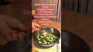 DELICIOUS Korean Cucumber Side Dish Recipe [upl. by Yrian]