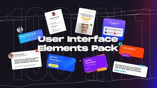 Premiere Pro Template 100 User Interface Elements Pack [upl. by Maddock]