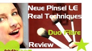 Neue Pinsel LE  Real Techniques Duo Fibre  MAC Dupe  Limited Collection  Review  Live Test [upl. by Huntlee]